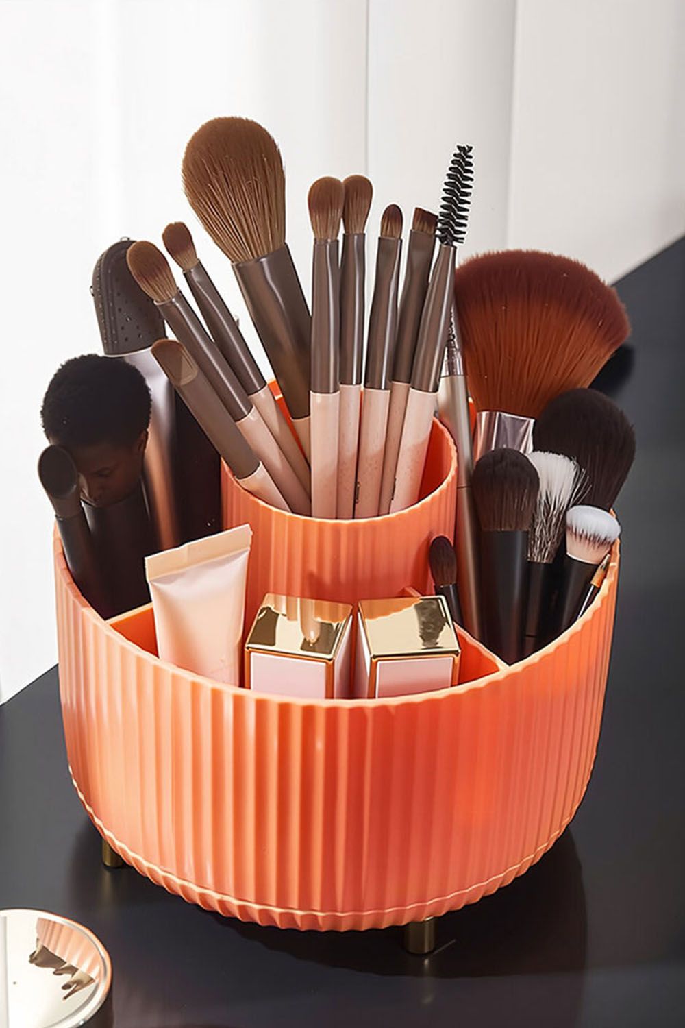 SHEONLY Tabletop Rotating Cosmetic Storage Organizer image 3