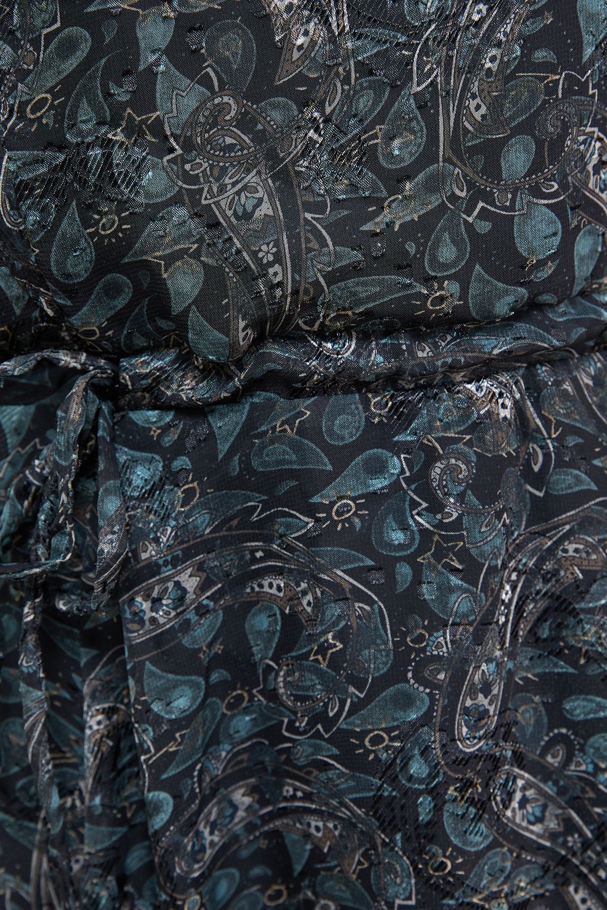 Oasis Printed Ruffle Batwing Sleeve Mini Dress Multi image 5