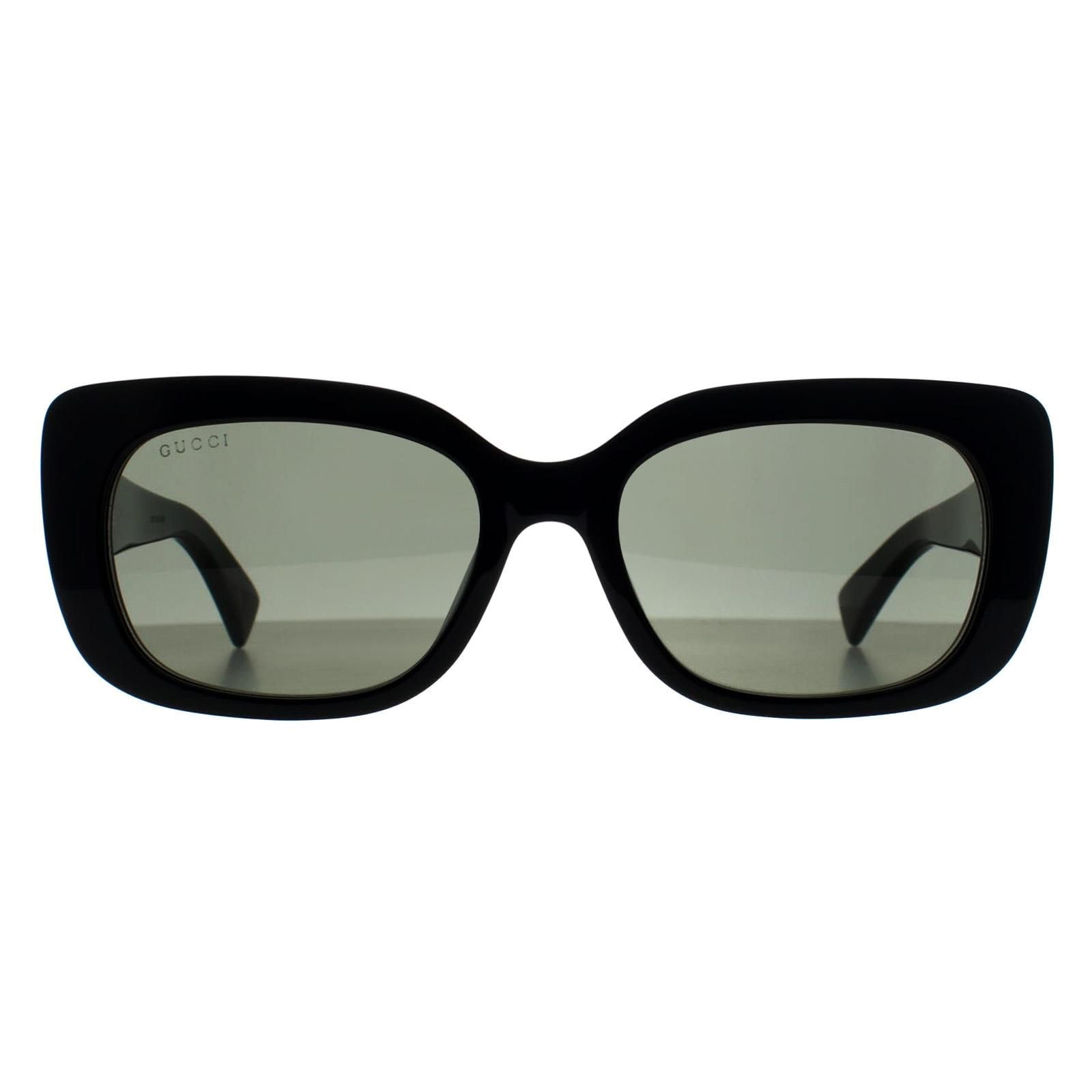 Gucci Rectangle Shiny Black Grey GG1979SK image 1