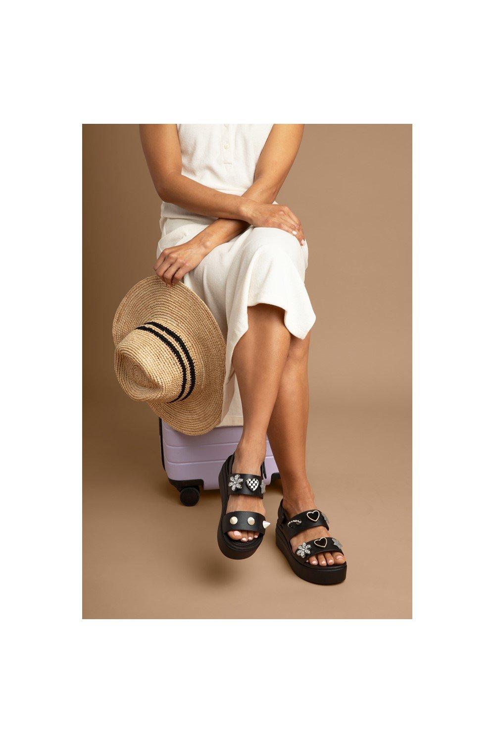 Crocs Black Brooklyn 4U Wedge PLT