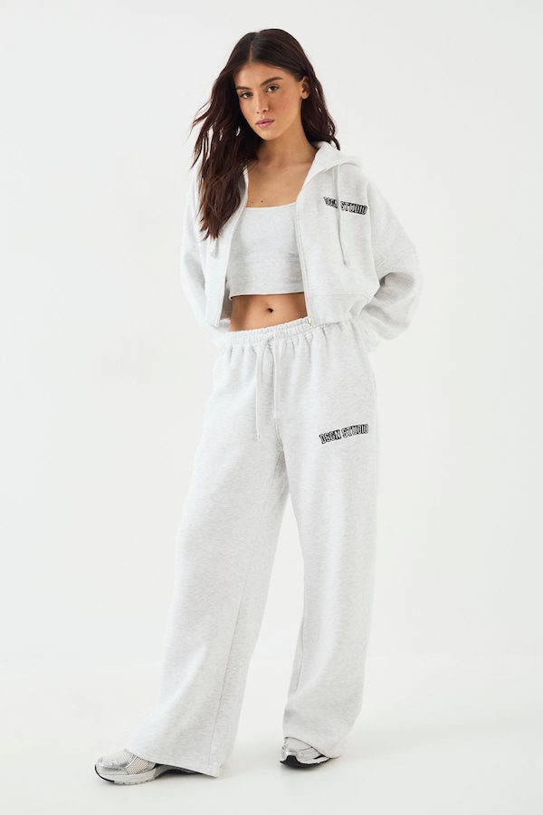 DSGN Studio DSGN Studio Applique 3 Piece Tracksuit Ash Grey