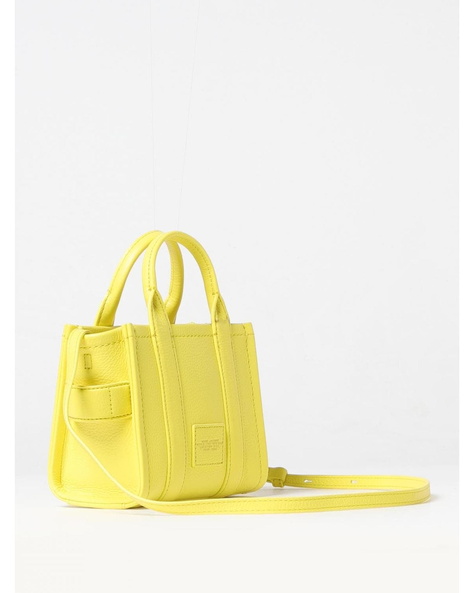 Marc Jacobs Mini Tote Bag Embossed Logo Wo - Yellow Handbags image 2