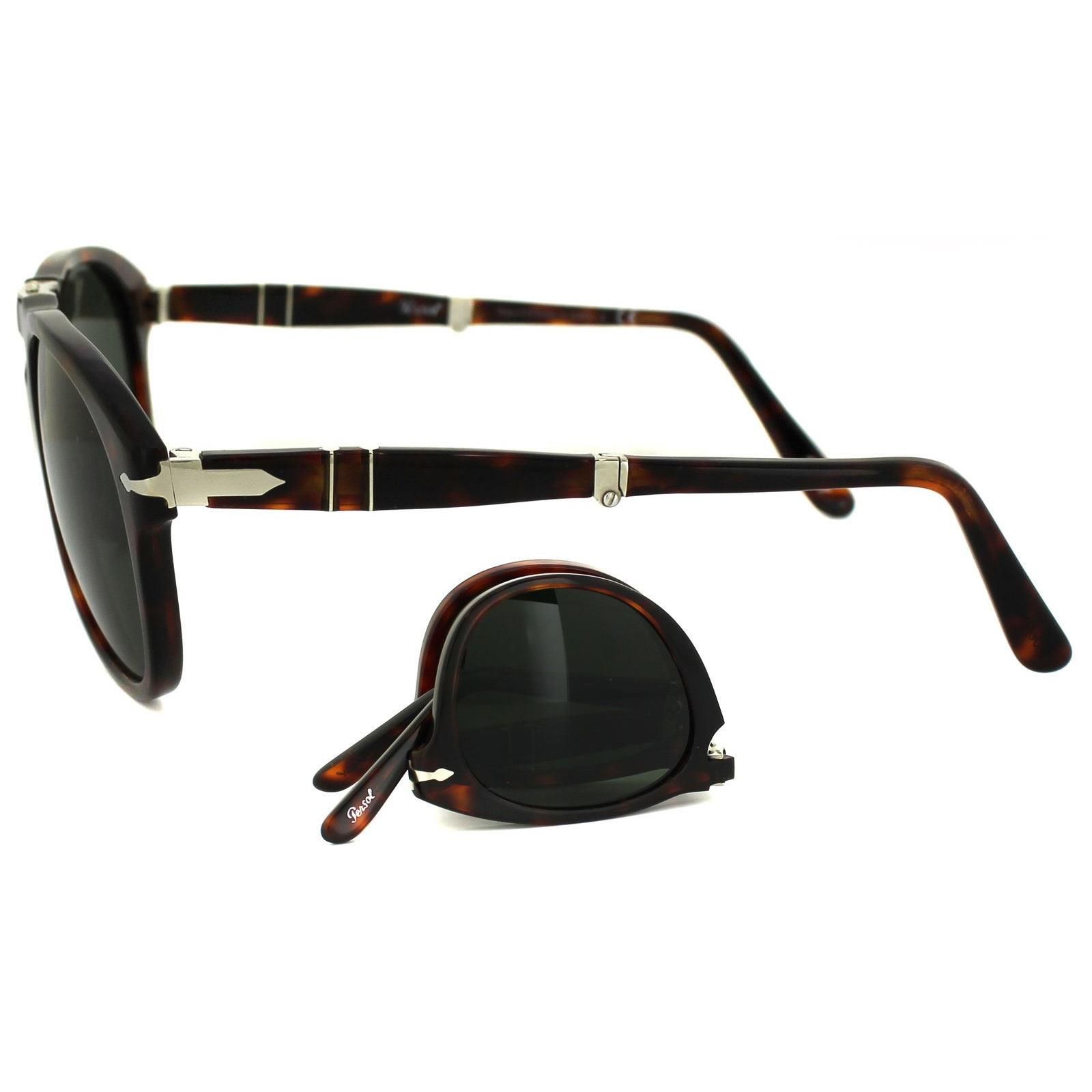 Persol Wrap Havana Crystal Green 714 Sunglasses image 3