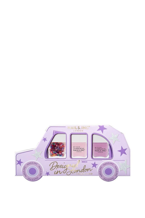 Nails Inc Mani To Go 3-Piece Nail Polish Gift Set - Heartfelt Holidays Multi