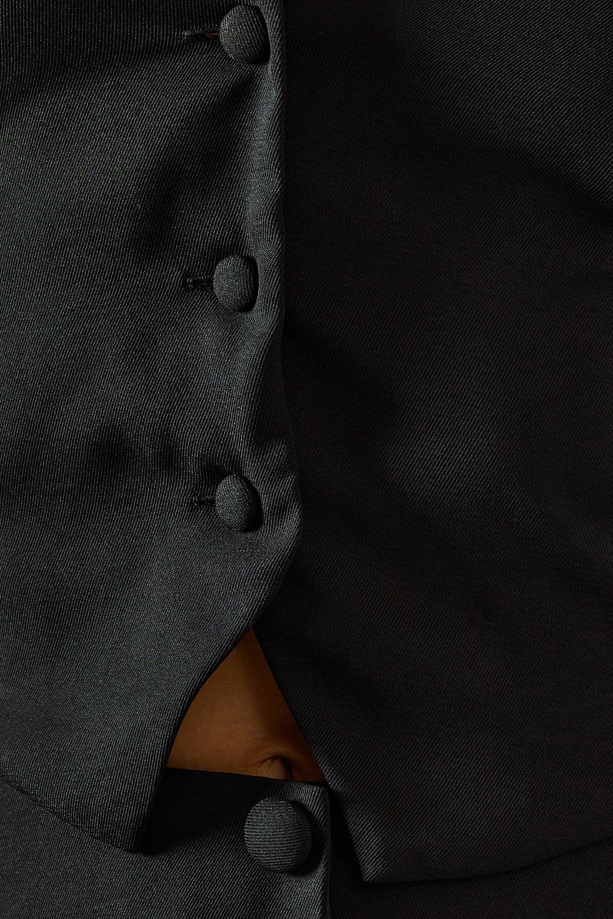 MissPap Tailored Halter Neck Waistcoat Black image 5