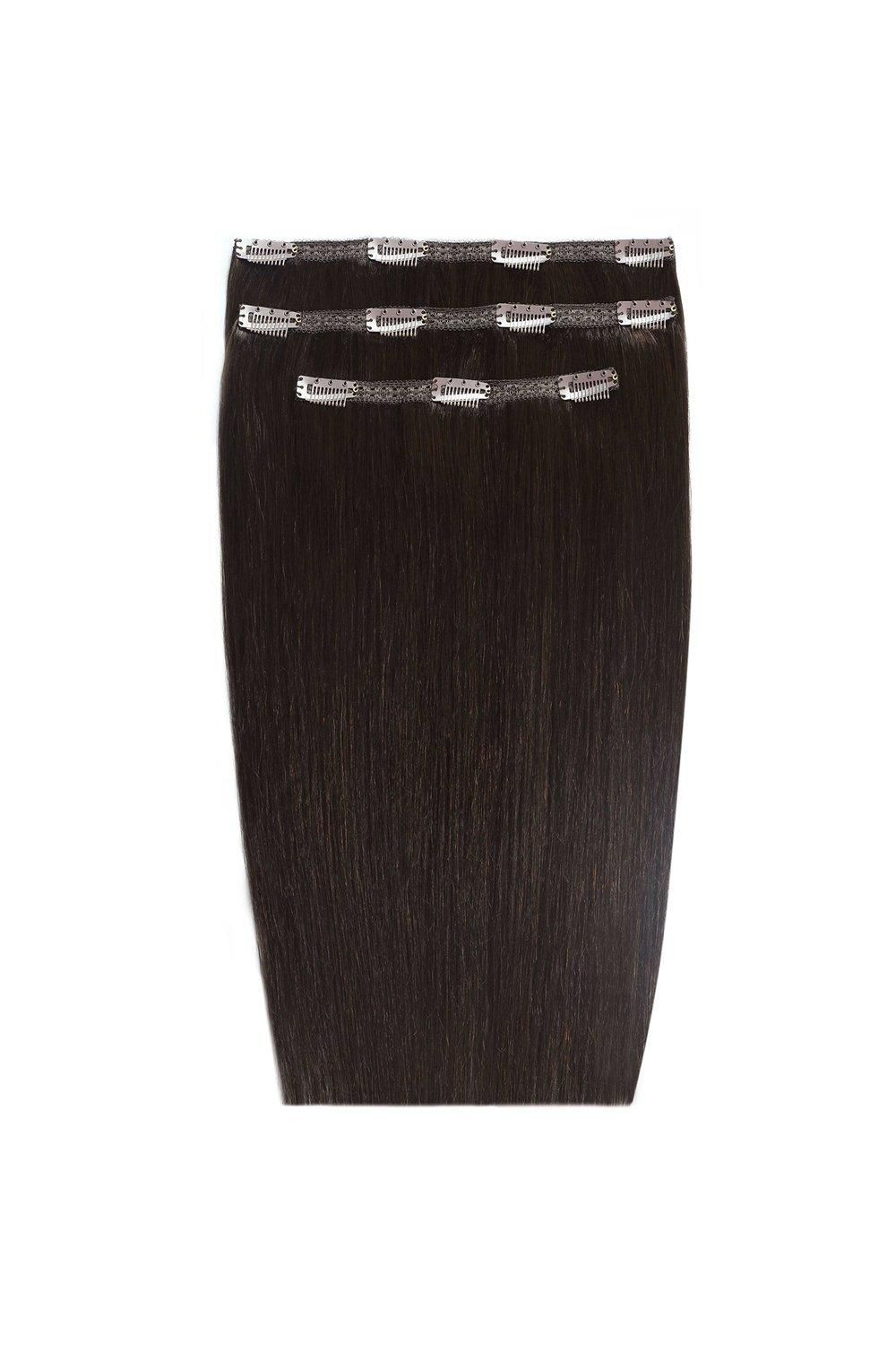 Beauty Works 18'' Deluxe Clip-In Extensions Ebony image 1