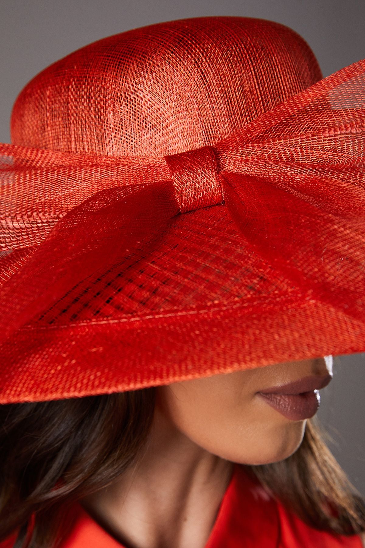 Coast Lisa Tan Wide Brim Bow Hat Orange image 3