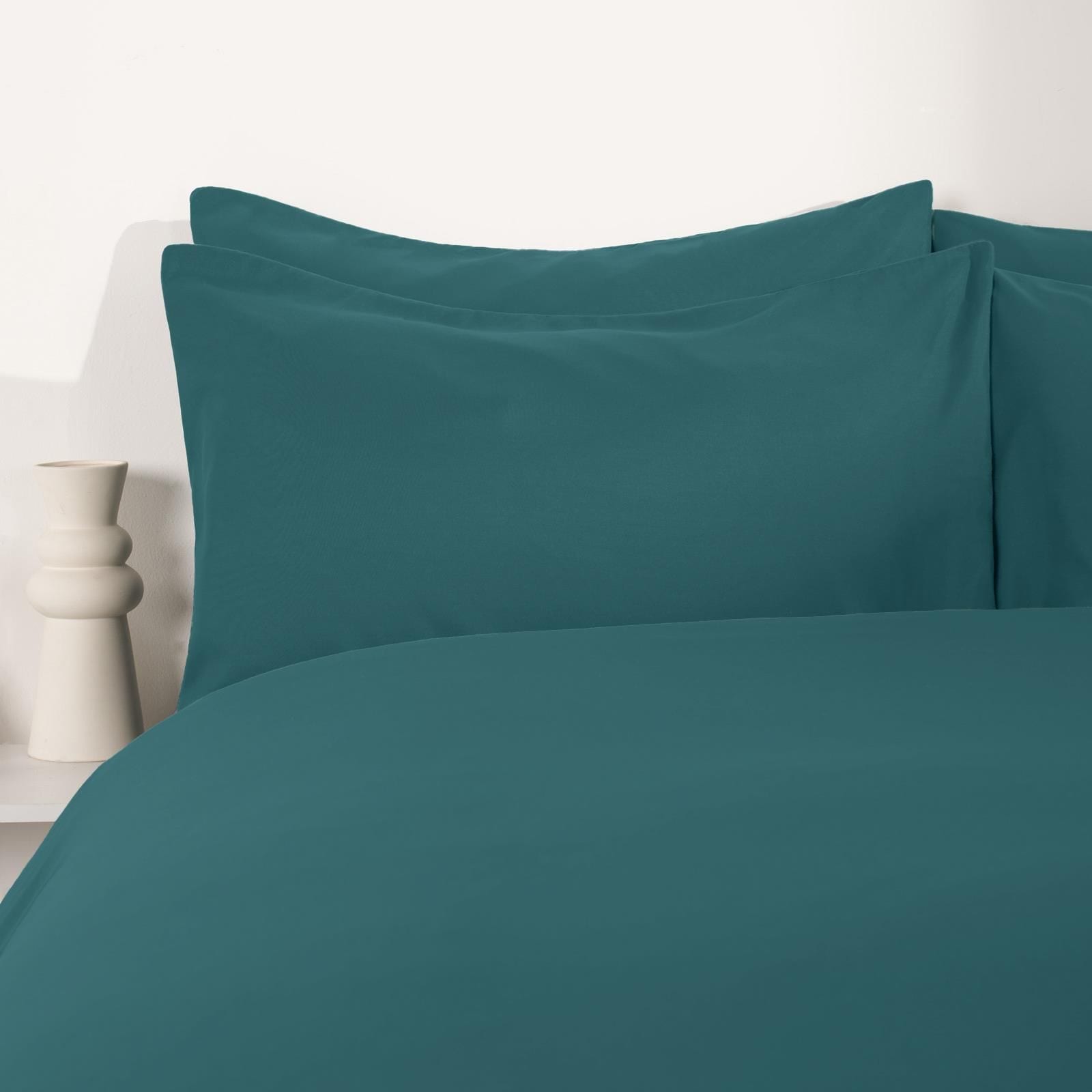 OHS Plain Dyed Duvet Cover with Pillowcase Bedding Set image 6