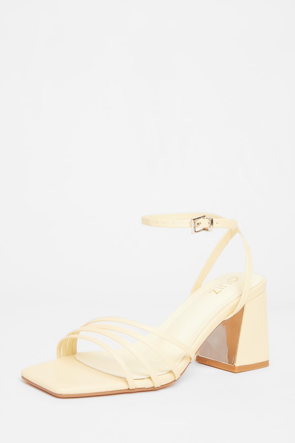 Quiz Lemon Strappy Heels