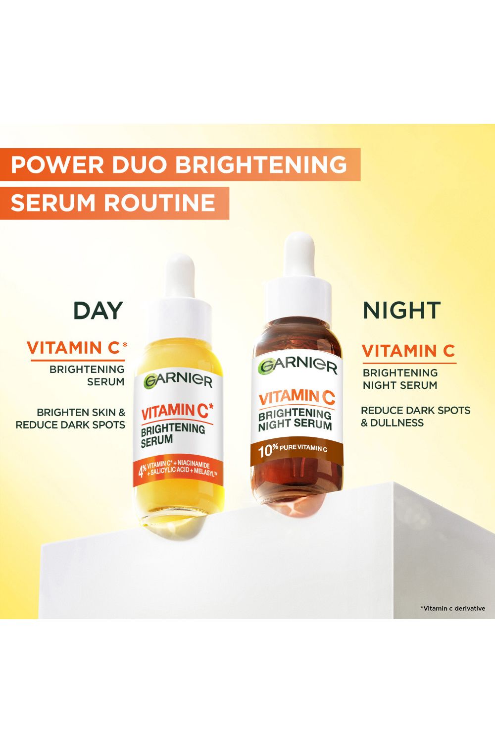 Garnier 3.5% Vitamin C, Niacinamide, Salicylic Acid, Brightening and Anti Dark Spot Serum Multi image 7