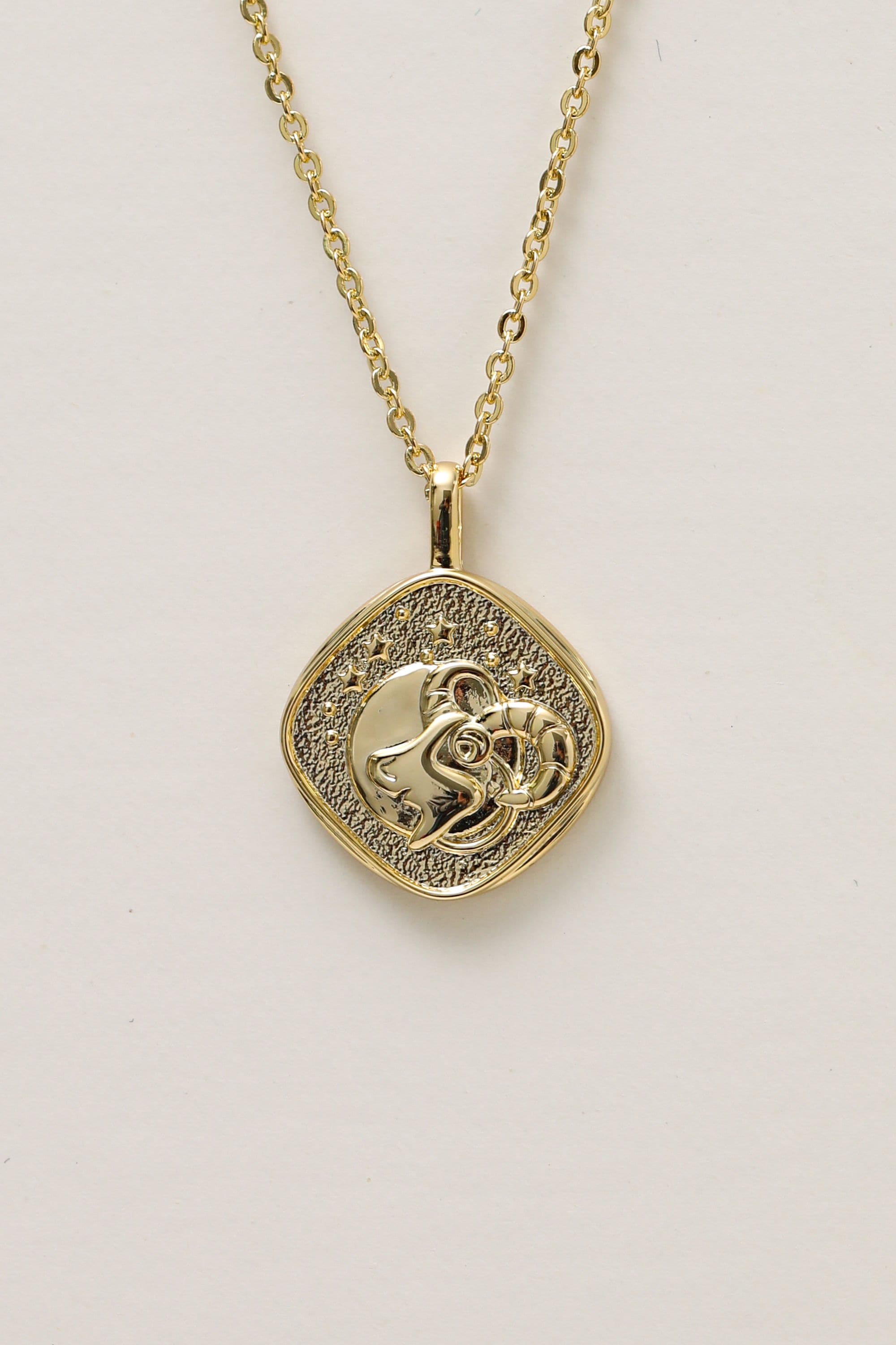 Jon Richard 18Ct Real Gold Plated Molten Horoscope Pendant - Aries image 1