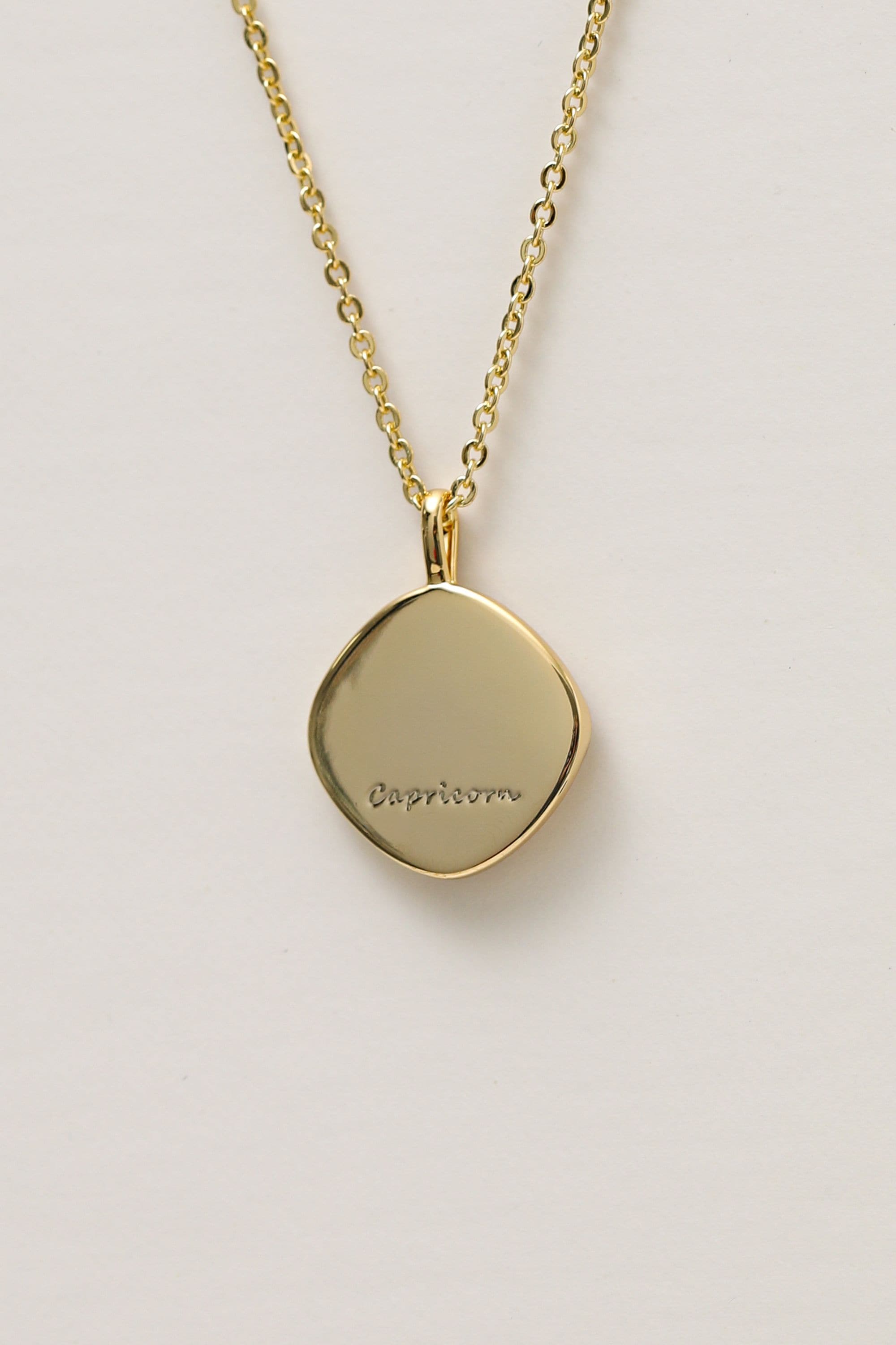 Jon Richard Gold Plated Molten Horoscope Pendant - Capricorn image 3