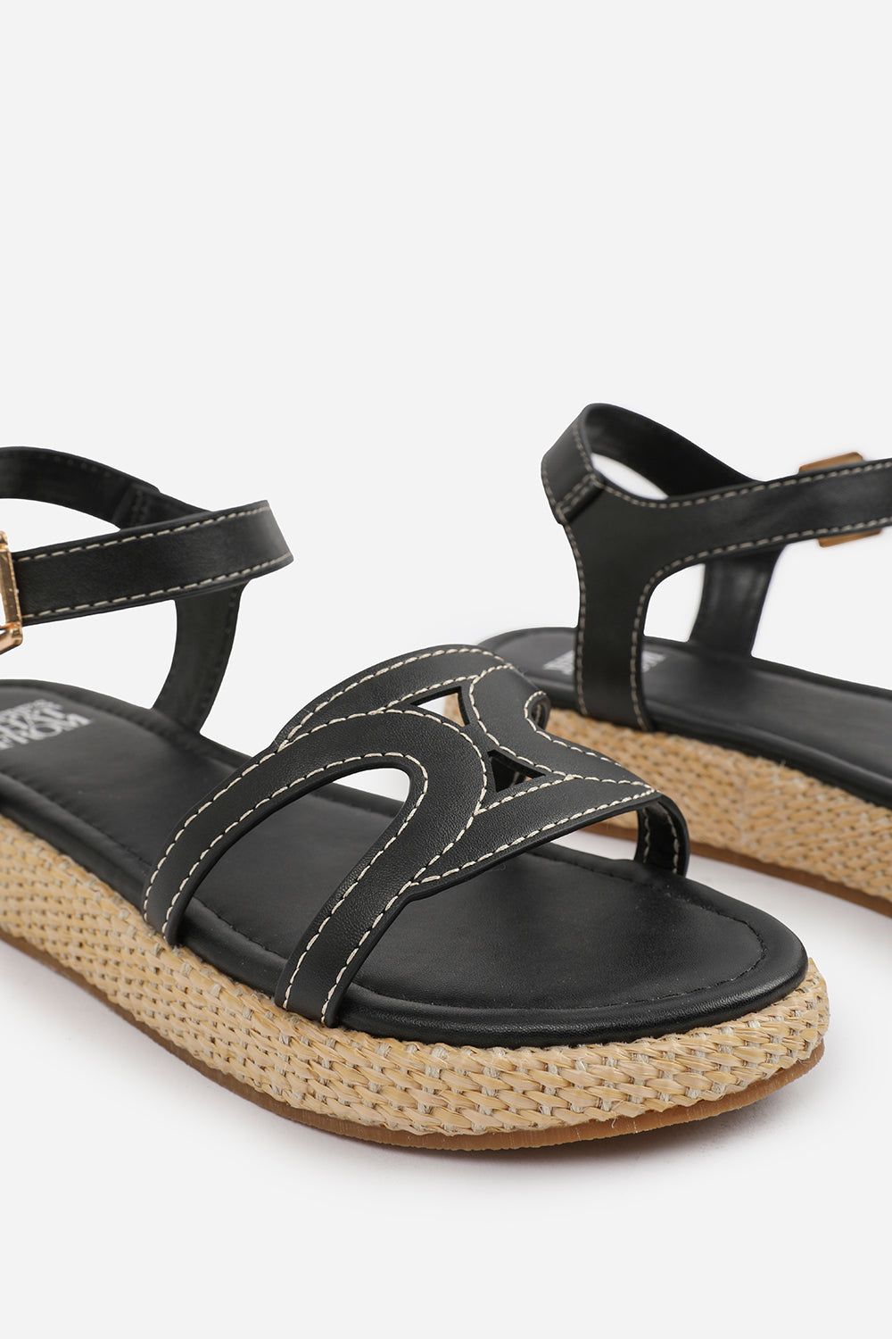 Where's That From 'Julia' Flatform Sandal With Stylish Cut Strap Detail image 4