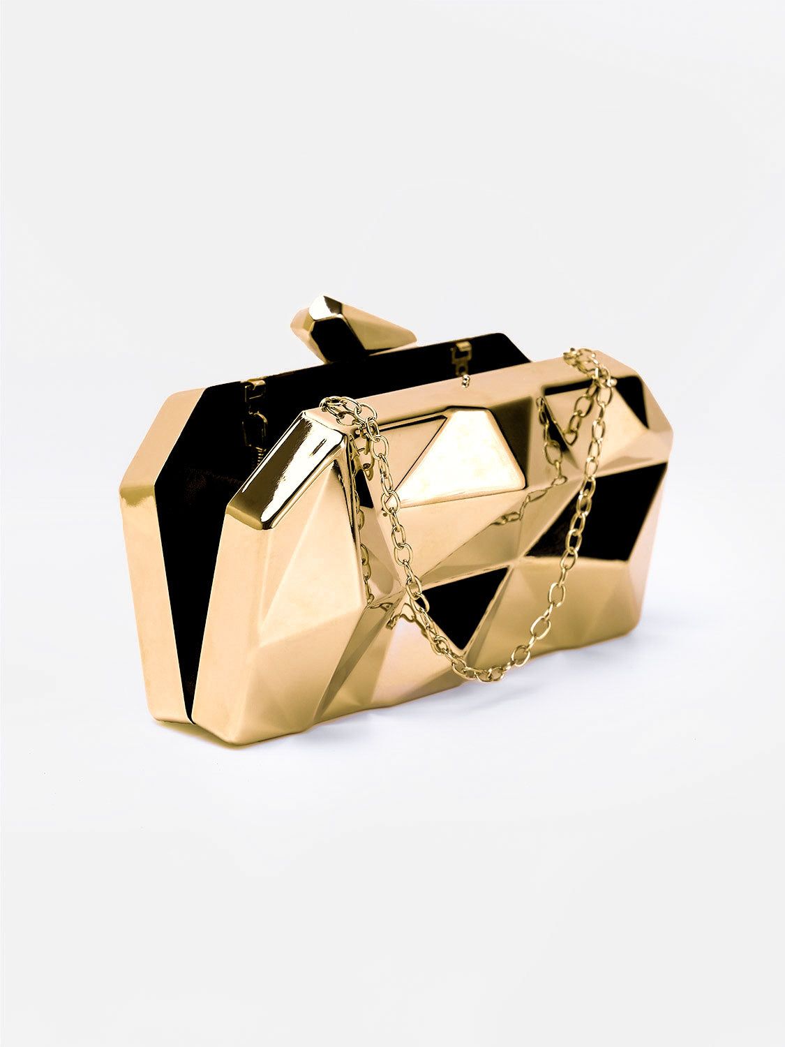 Where's That From 'Melanie' Geometric Pattern Clutch Bag image 3