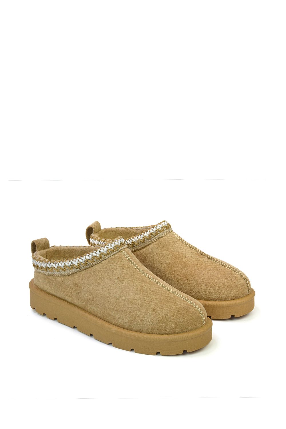 XY London 'Zoe' Aztec Faux Fur Slip On Micro Slippers image 3