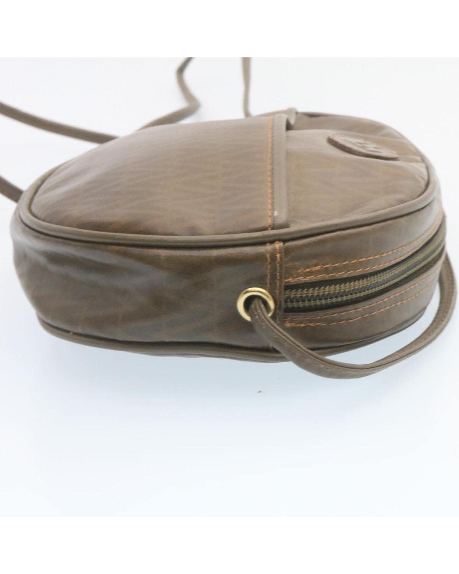 Valentino Preloved Round Leather Crossbody Bag Wo - Brown Shoulder Bags image 5