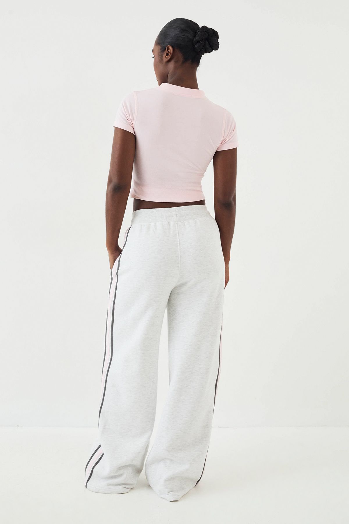 DSGN Studio DSGN Studio Sport Colour Block Straight Leg Jogger Ash Grey image 2