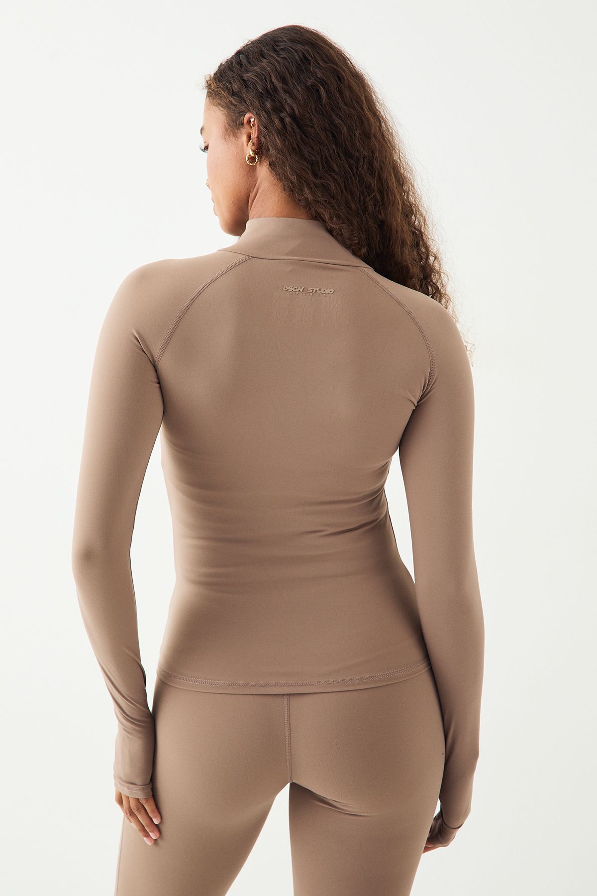 DSGN Studio DSGN Studio Ultra Sculpt Zip Through Jacket Taupe image 2