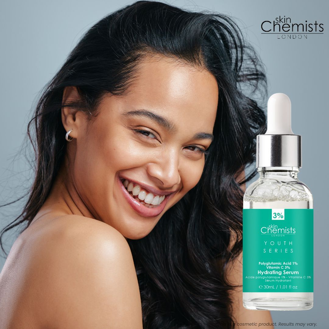 skinChemists Youth Series Hydrating Serum Polyglutamic Acid 1%, Vitamin C 3% 30ml image 4
