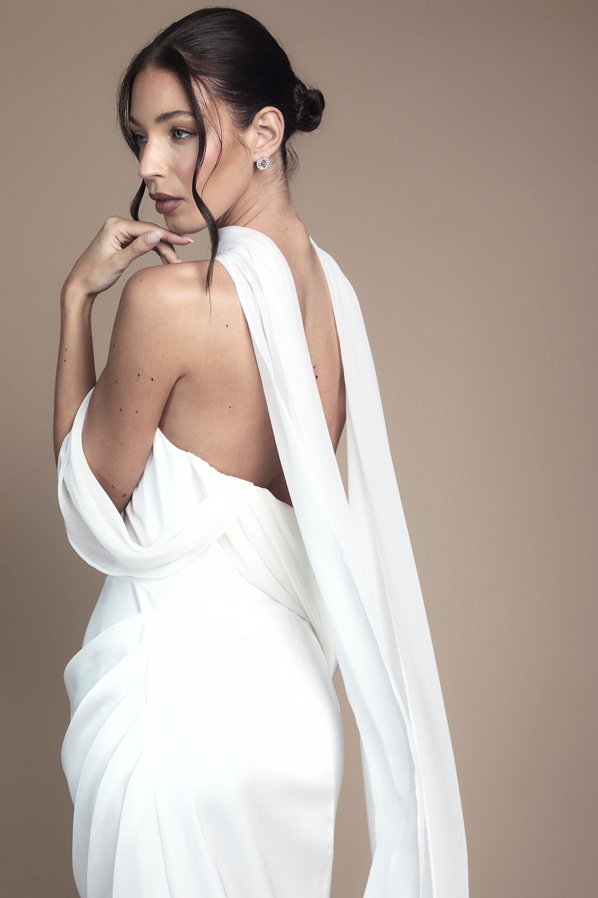 Coast Chiffon Bridal Scarf Ivory image 1