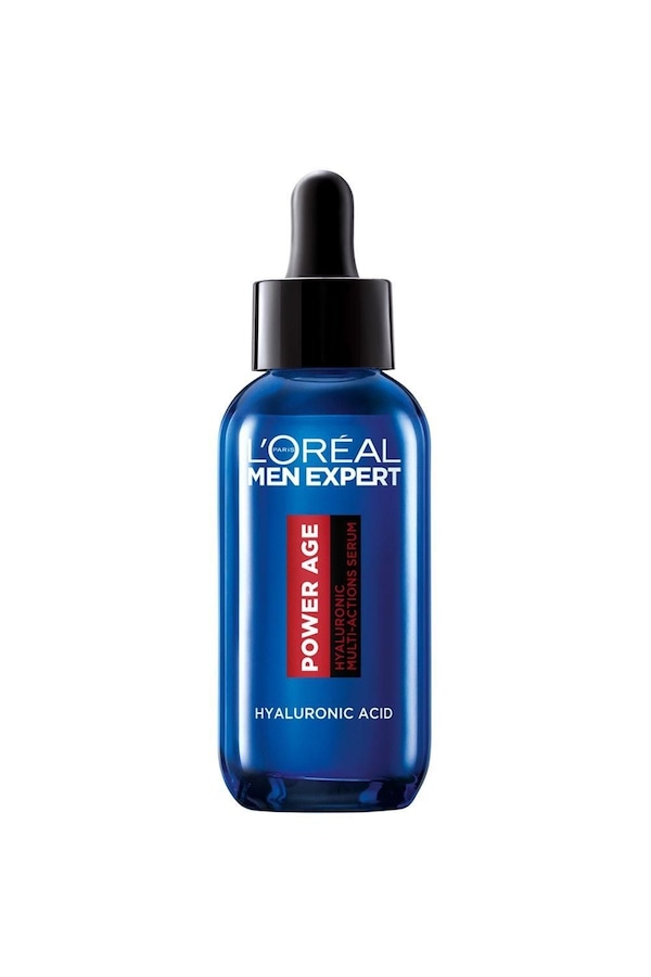 L'Oréal Paris Men Expert Power Age Serum, Hyaluronic Acid Serum for Ageing, Dry & Dull Skin Multi