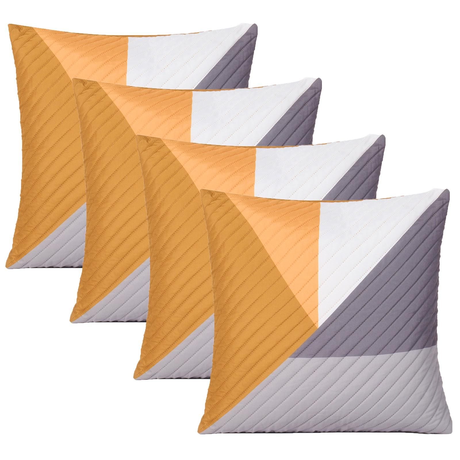 OHS 4 Pack Geometric Pinsonic Cushion Covers - 45 x 45cm image 1