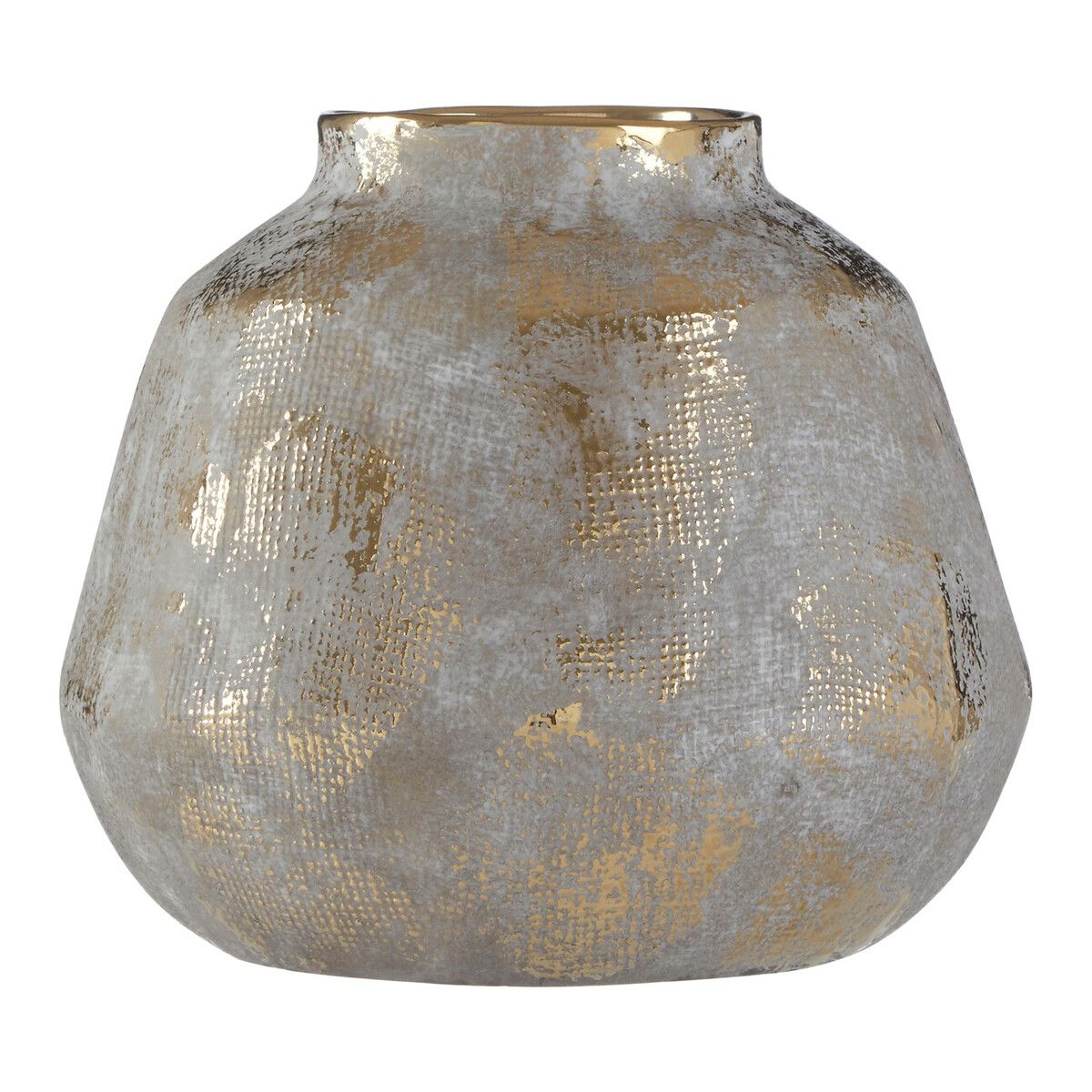 Orsina Orvena Small Grey And Gold Ceramic Vase image 6