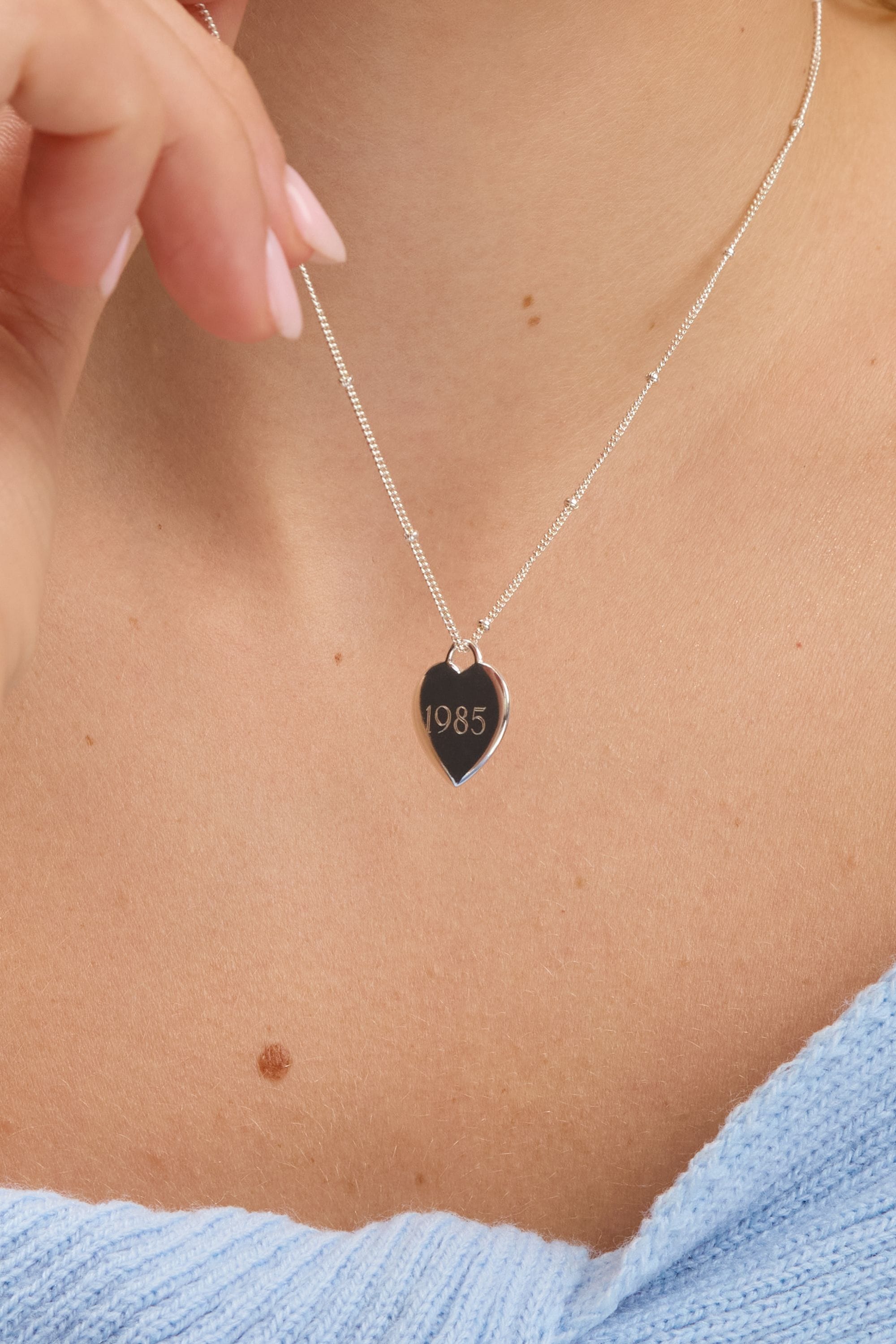 Jon Richard Sterling Silver 925 Polished Heart Pendant image 3