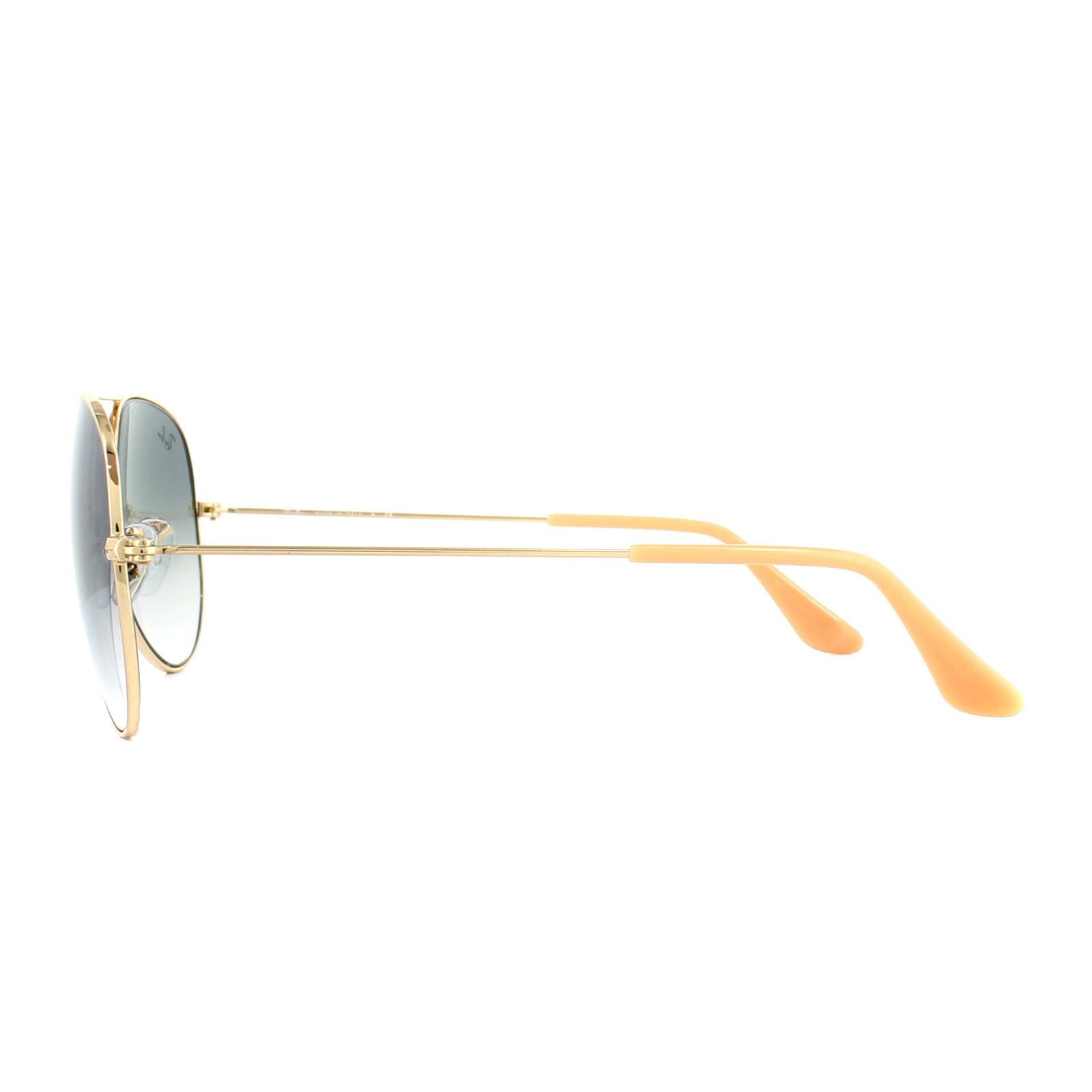 Ray-Ban Aviator Gold Gradient Blue Sunglasses image 3