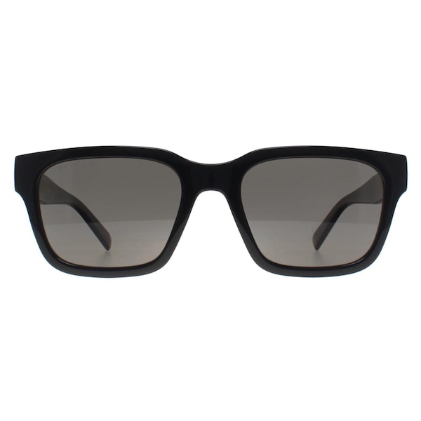 Gucci Square Shiny Black Grey Polarized GG1857S