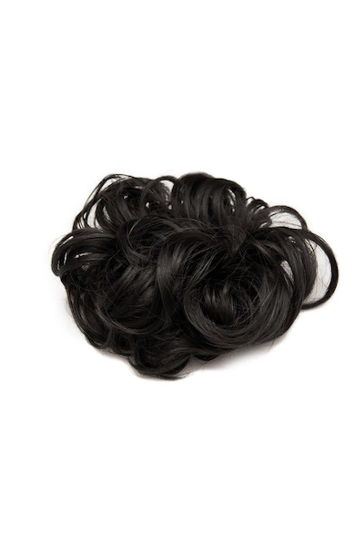 Lullabellz Premium Messy Bun Hair Up Scrunchie Natural Black