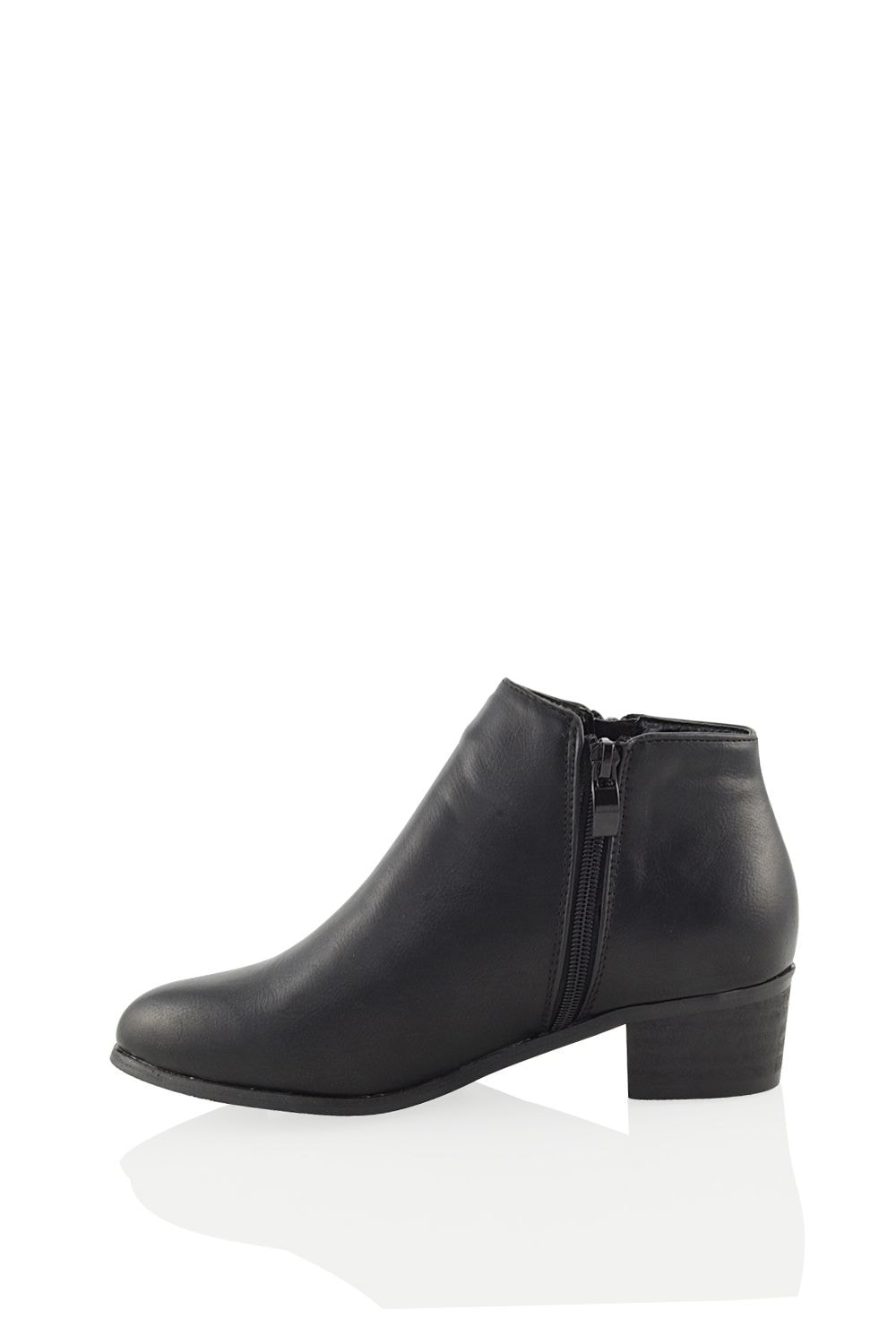 XY London 'Alberto' Low Heel Zip Up Ankle Boots image 3