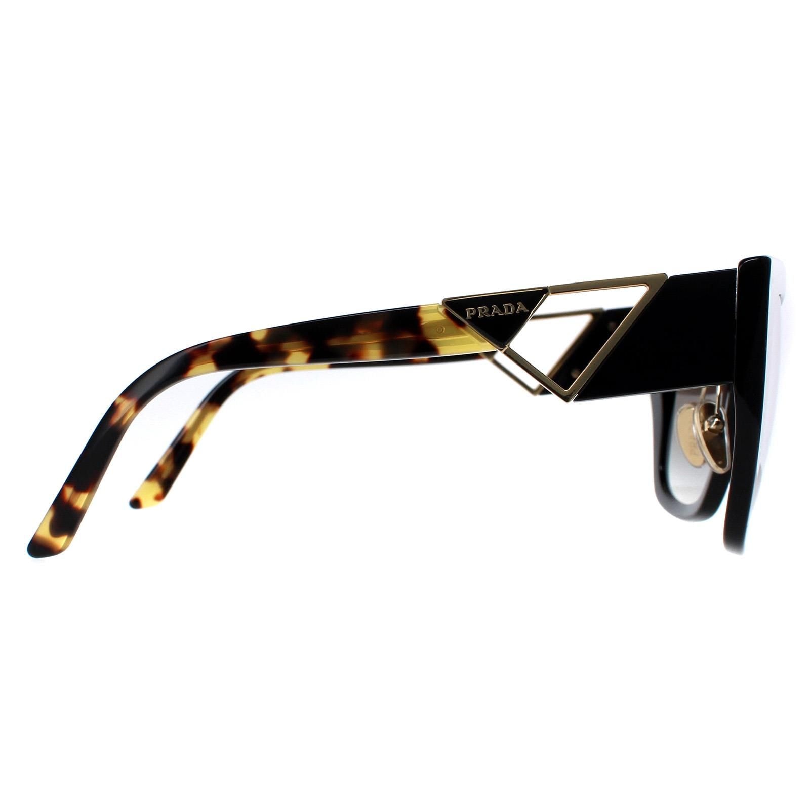 Prada Square Black and Tortoise Grey Gradient PR21YS image 4