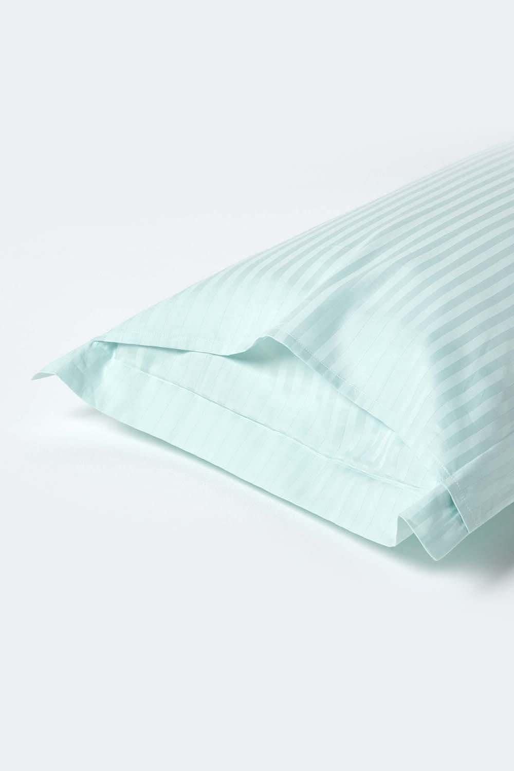 Homescapes Egyptian Cotton Satin Stripe Oxford Pillowcase 330 TC image 3