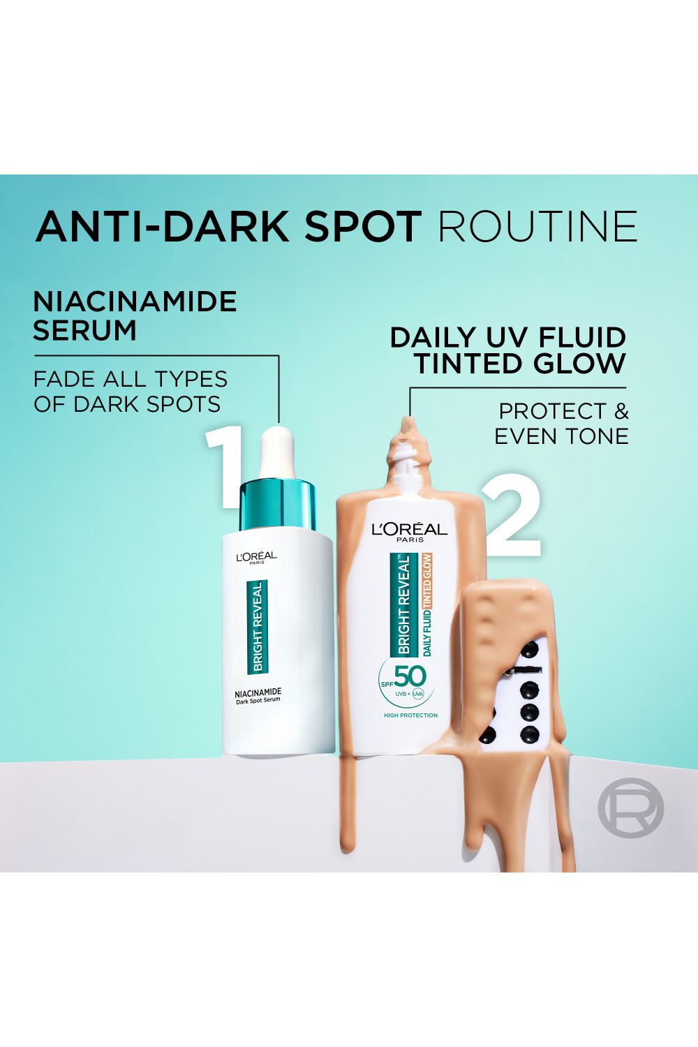 L'Oréal Paris Daily Fluid Tinted Glow SPF 50+, Bronze Glow, 50ml Multi image 9