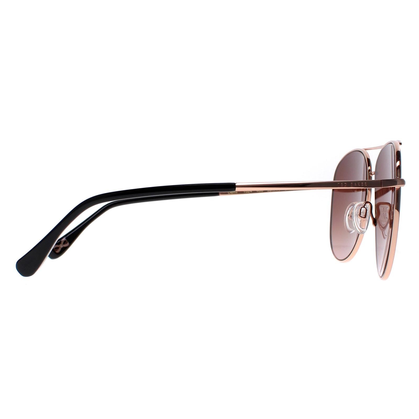 Ted Baker Aviator Demi Gold Brown Gradient Sunglasses image 4