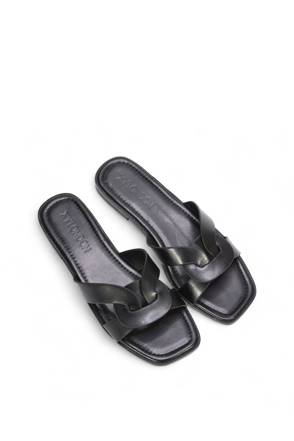 XY London 'Charley' Open Toe  Slip On Slider Sandals With Square Toe image 5