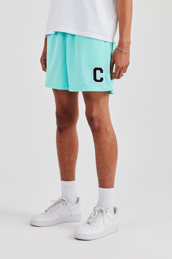 Cernucci C Mesh Shorts - Aqua