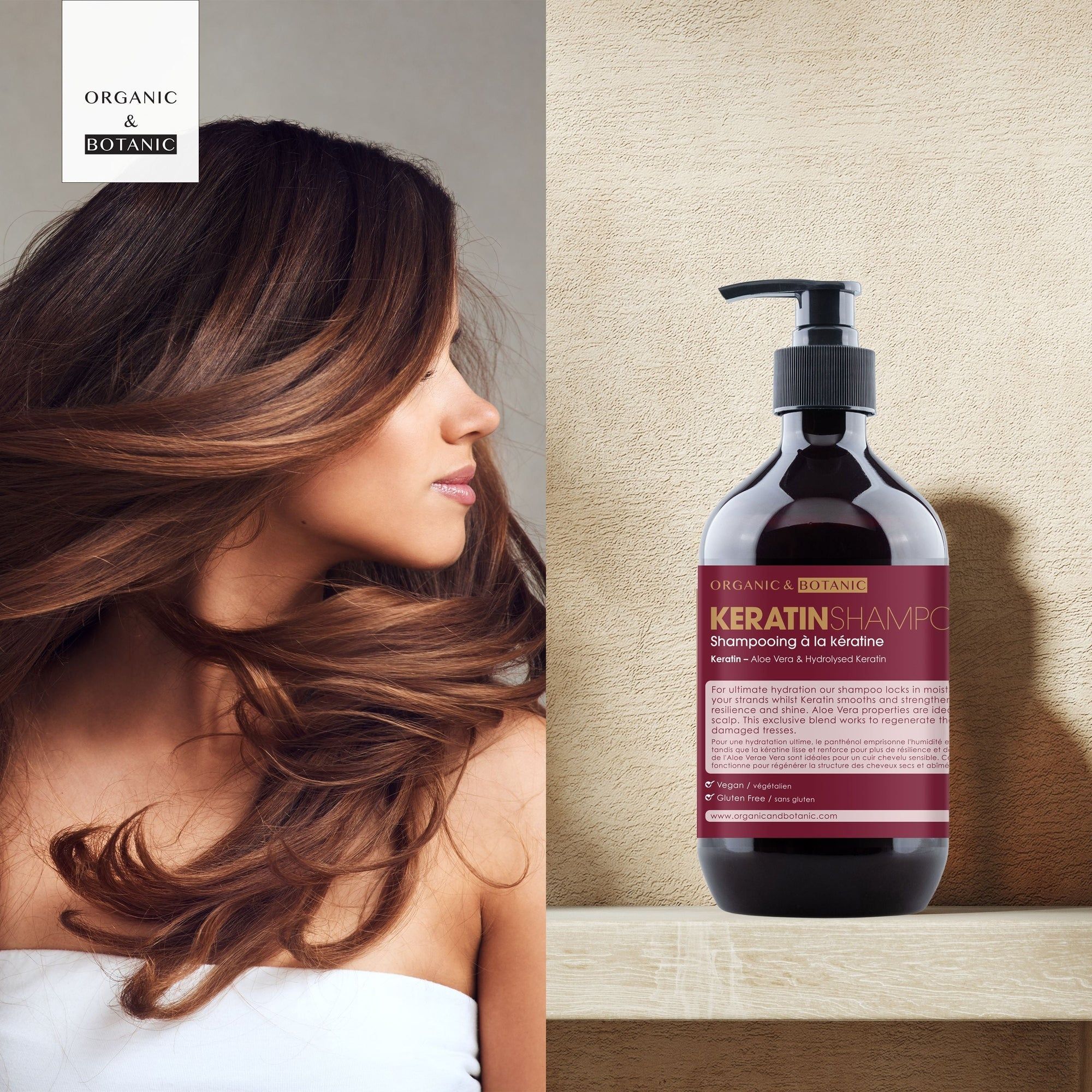 Organic & Botanic Keratin Shampoo 500ml x 2 Duo Pack image 4