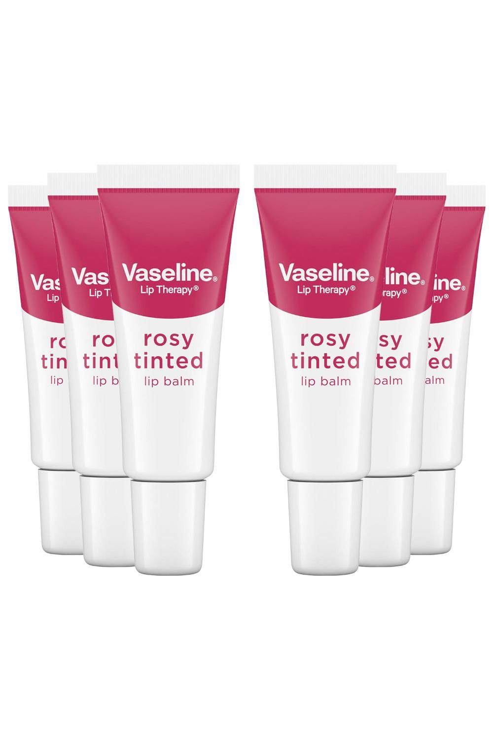 Vaseline LipTherapy Rosy Tinted 'LipBalm' For Instant Softness&Pink Hint, 6x10g image 1