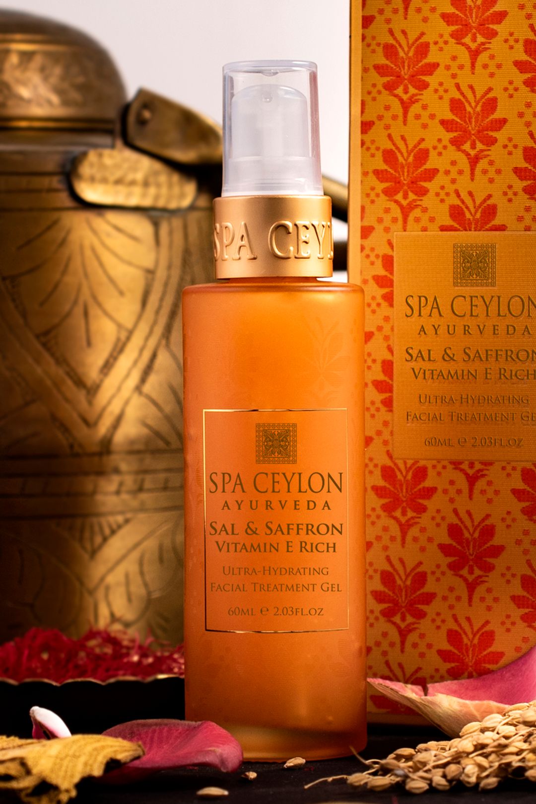 Spa Ceylon Sal & Saffron - Vitamin E Rich Ultra-Hydrating Facial Treatment Gel 50ml image 2