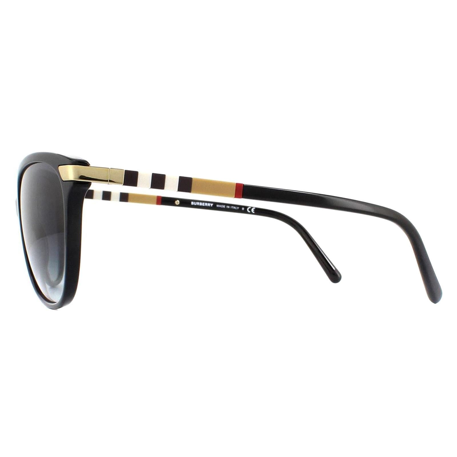 Burberry Cat Eye Black With Gold Detailing Grey Gradient BE4216 Sunglasses image 3