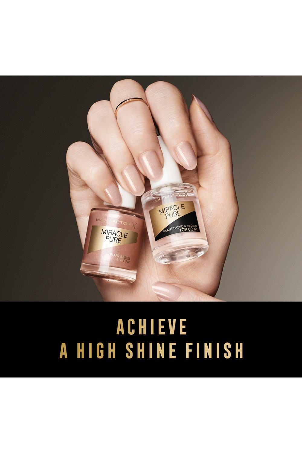 Max Factor Miracle Pure Nail Cair Quick Dry Top Coat Multi image 6