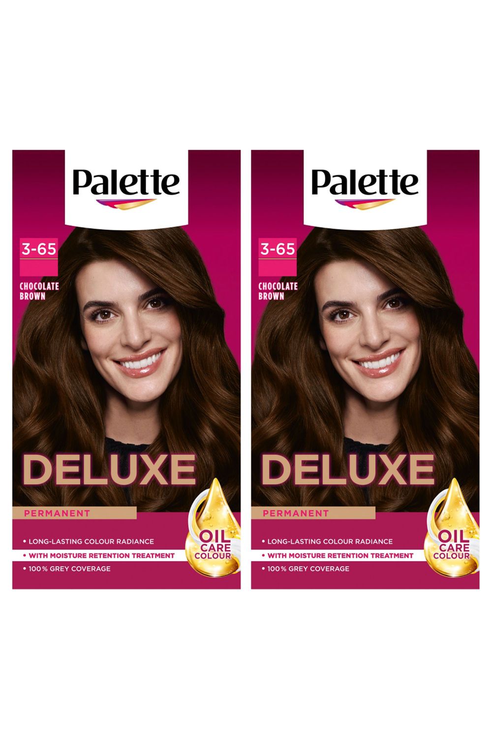 Schwarzkopf Deluxe Creme Colouration 3-65 Chocolate Brown 'Hair Dye', 2 Pack image 1