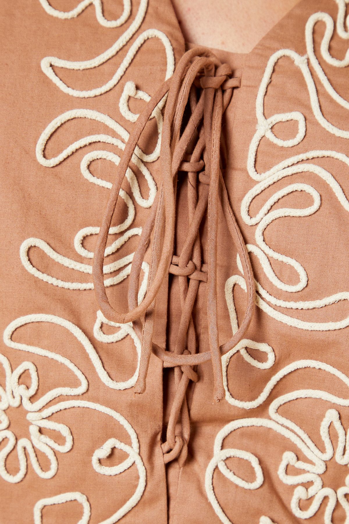 Dorothy Perkins Petite Cornelli Poplin Mini dress Brown image 5