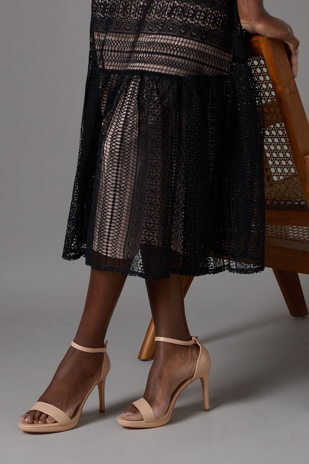 Coast Talia Platform High Heeled Sandals Blush image 3