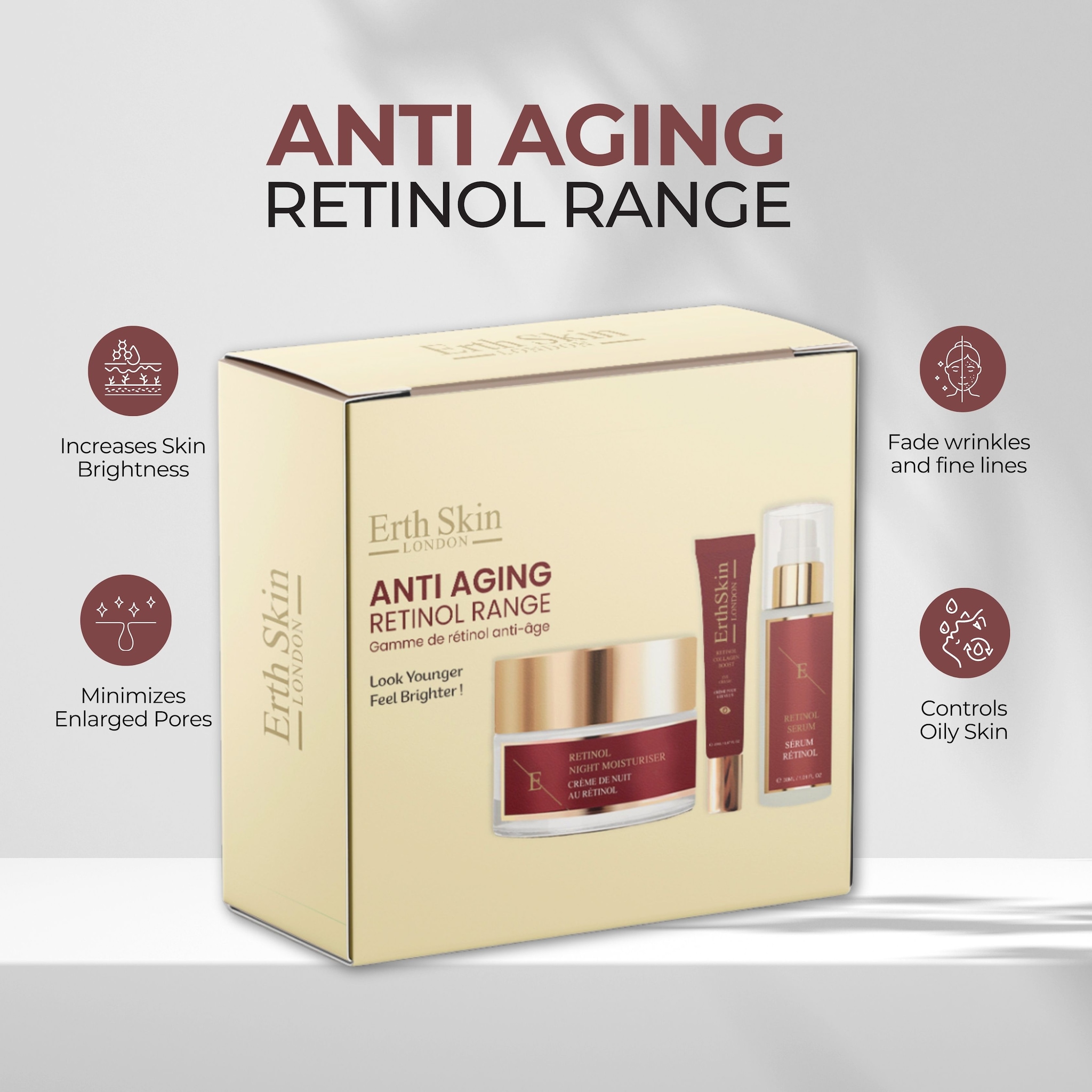 Erth Skin London Anti Aging Retinol Range Gift Set image 5