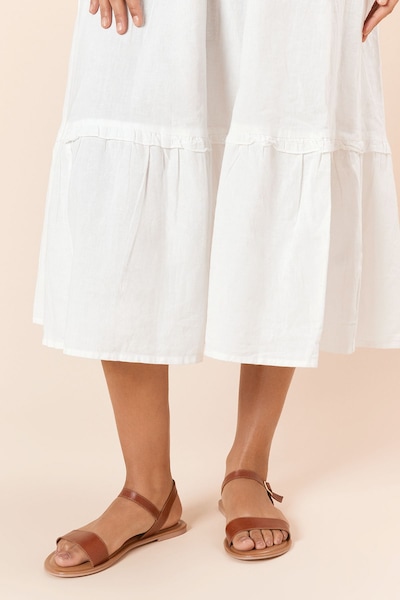 Dorothy Perkins Fidelia Real Leather Flat Sandals Tan