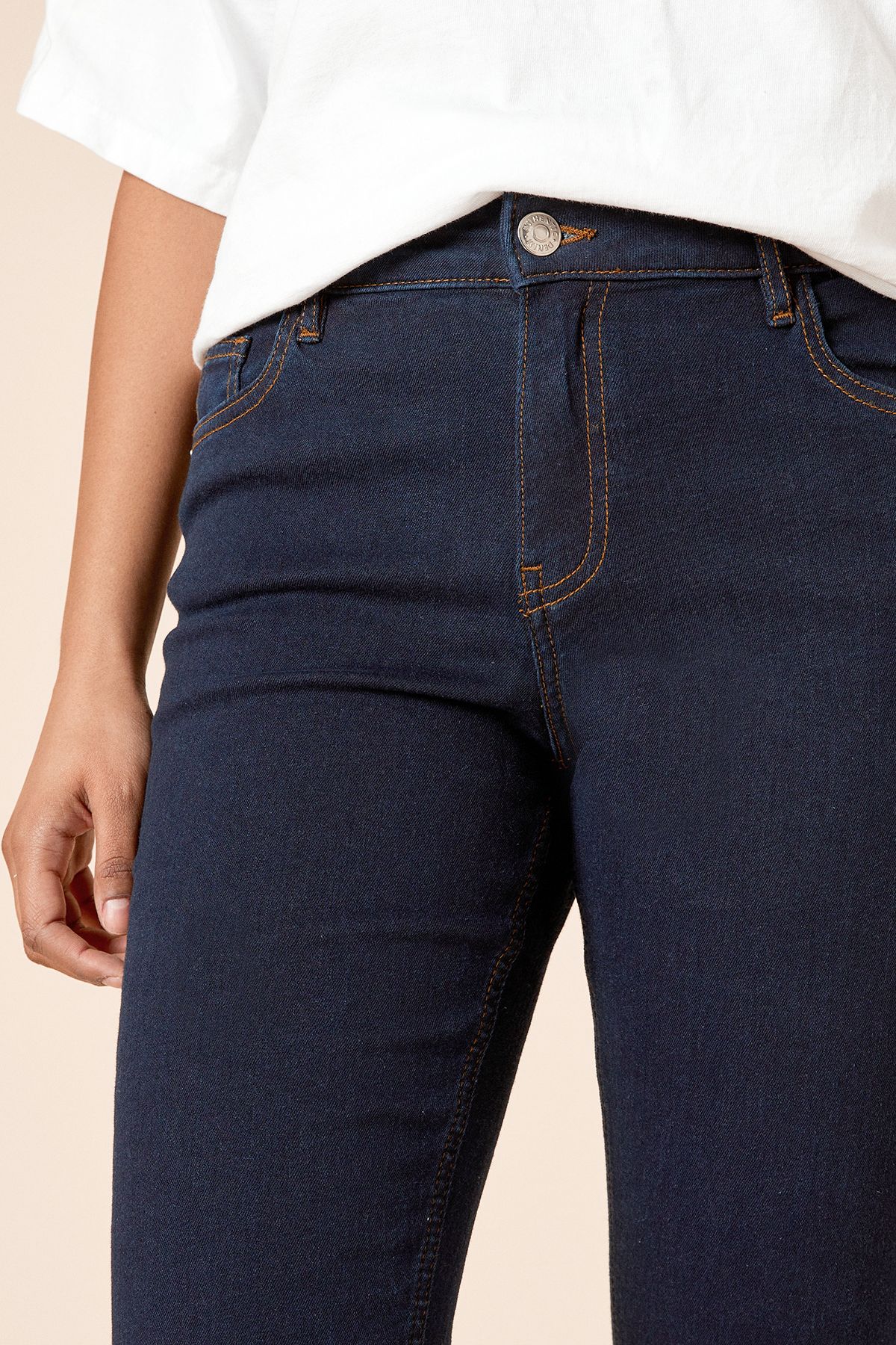 Dorothy Perkins Petite Comfort Stretch Bootcut Jeans Indigo image 3