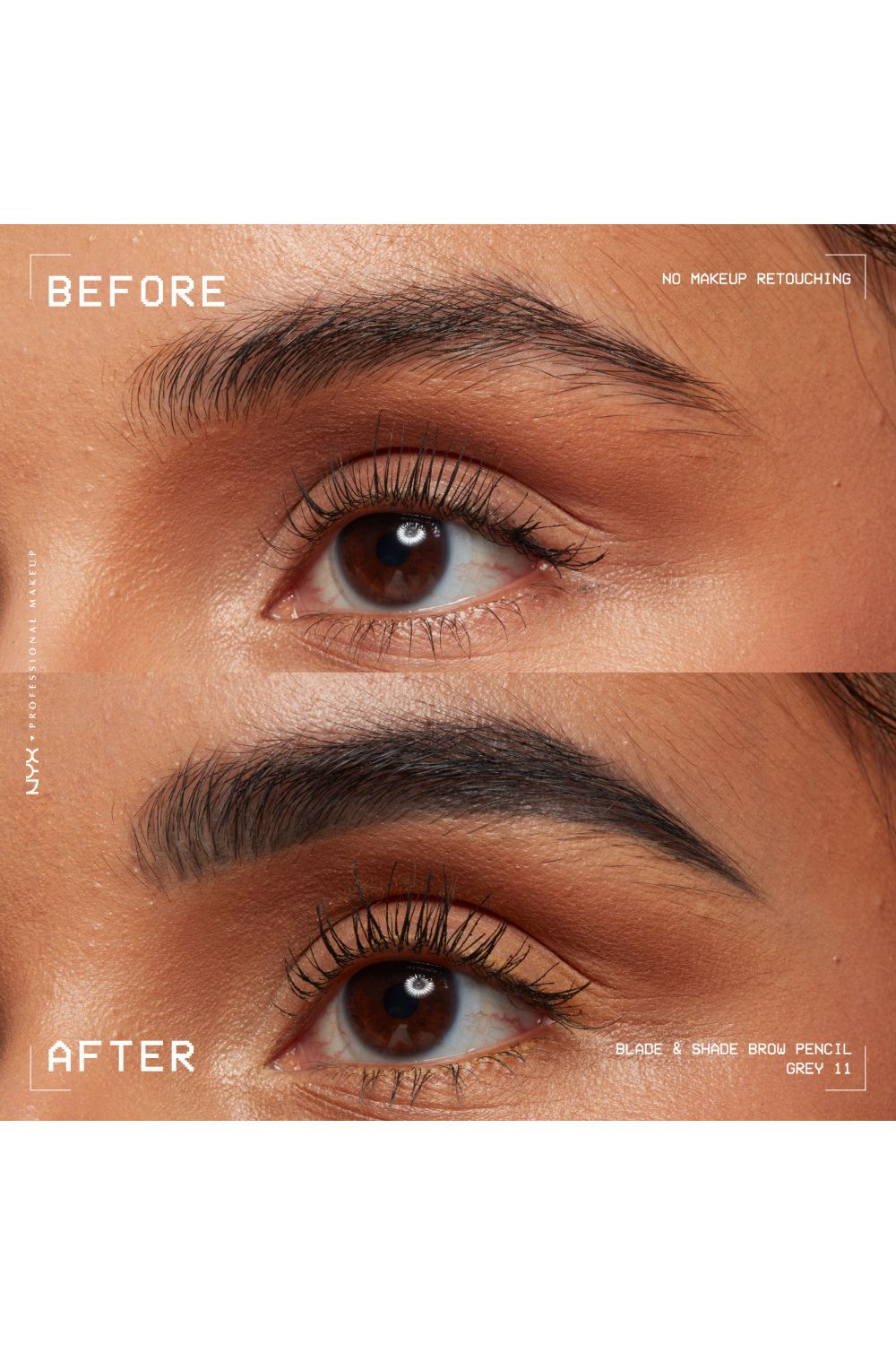 NYX Professional Makeup Blade & Shade, Nano Brow Mechanical Pencil 0.06g Grey image 8